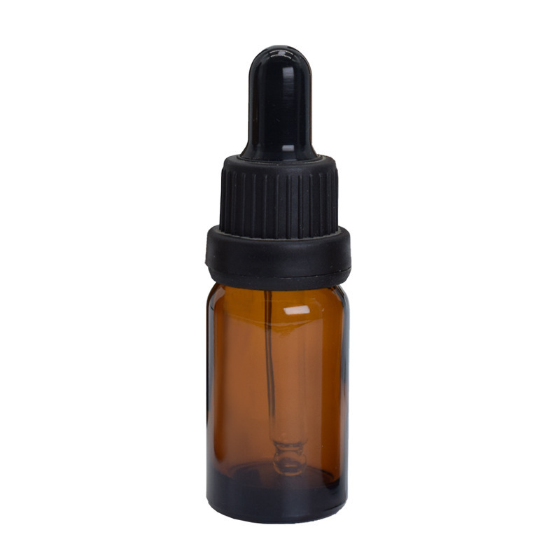 Amber essential oil  glass bottle