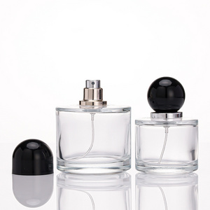 50ml 100ml round fragrance bottles perfume glass with packaging