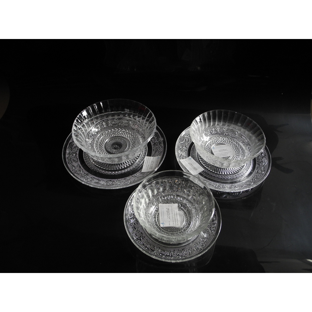 good quality hot sale clear glass charger plate