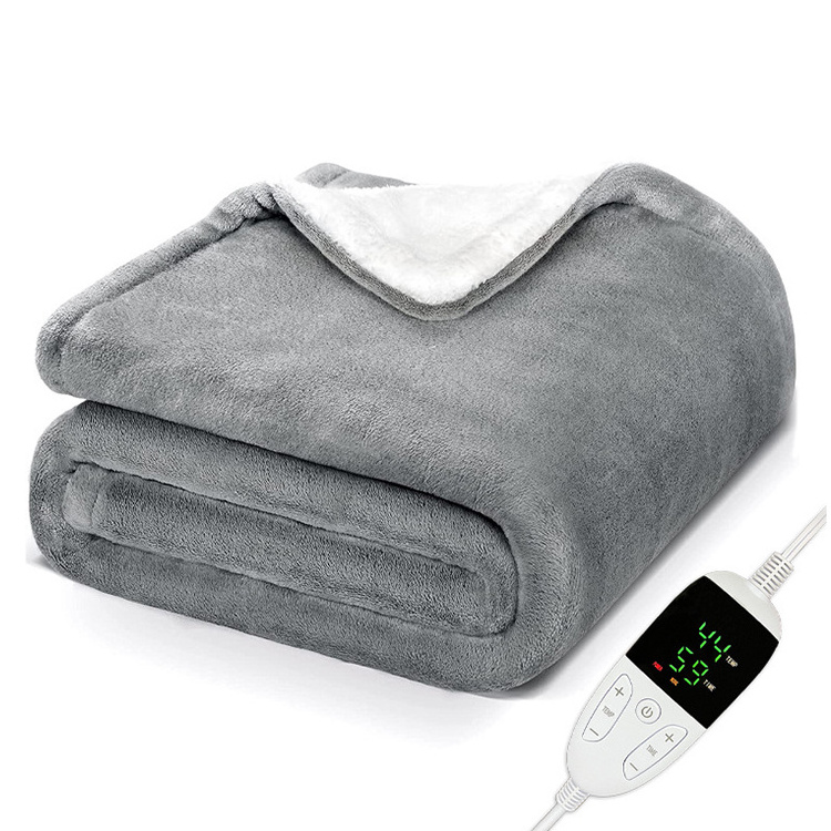 Fast Heating Blanket Machine Washable Super Soft and Comfortable Electric Heated Blanket with Hand Controller