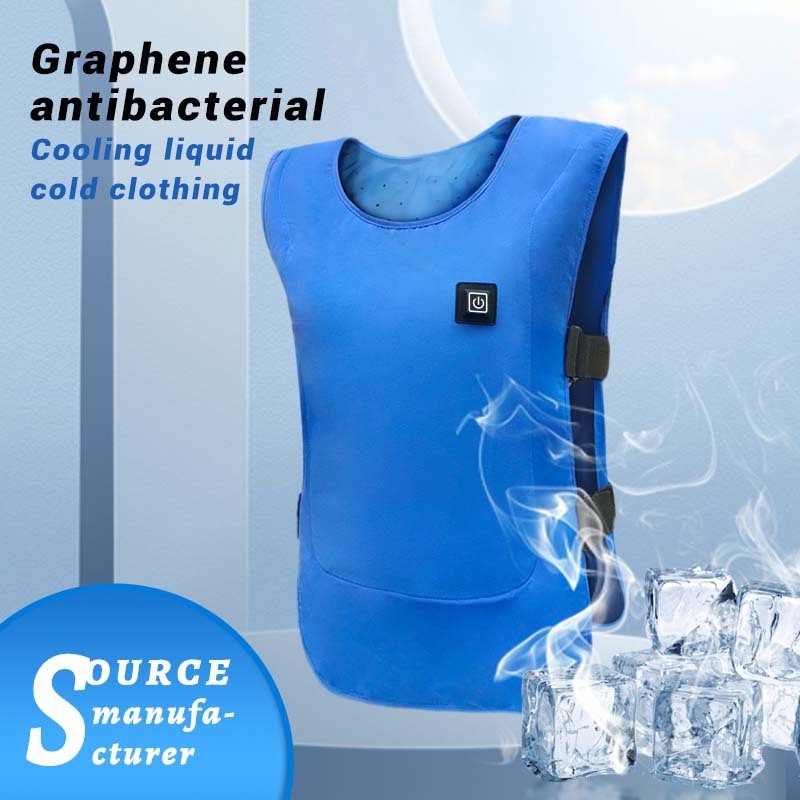 Wholesale Summer Sleeveless Worker Air Conditioned Jacket Cooling Vest With Ice Pack