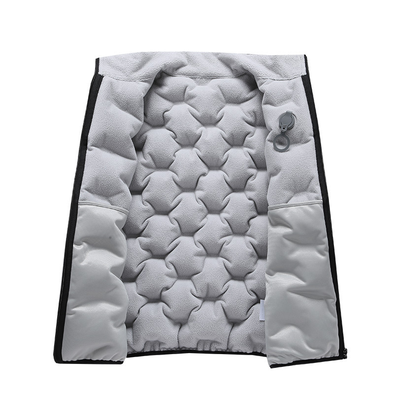 Air warm Inflatable vest Zero down Sleeveless Vest jacket Technology Filled Air Warm utility Inflatable