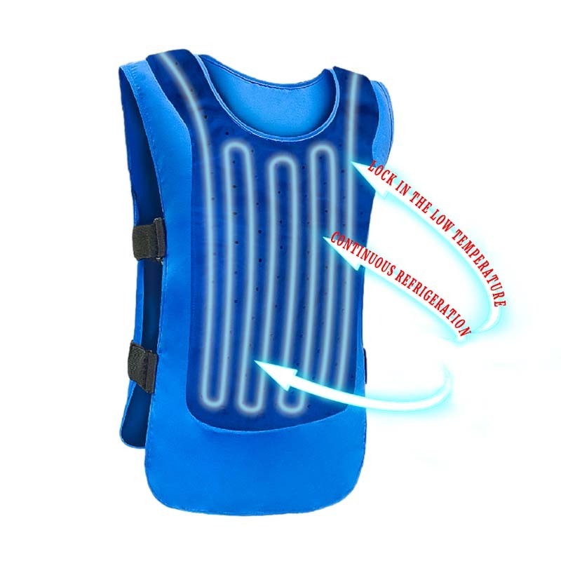 Wholesale Summer Sleeveless Worker Air Conditioned Jacket Cooling Vest With Ice Pack