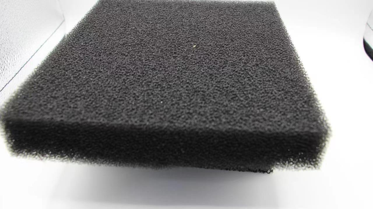 Filter Sponge Customizable Ppi Reticulated Polyester Black Ceramic Filter Sponge