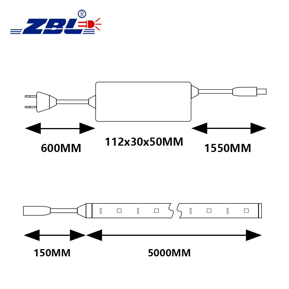 ZBL Hot Sale Factory Direct LED  Light Wifi LED Strip Lights Smart 160leds/m SMD LED 2835 Strip Lights