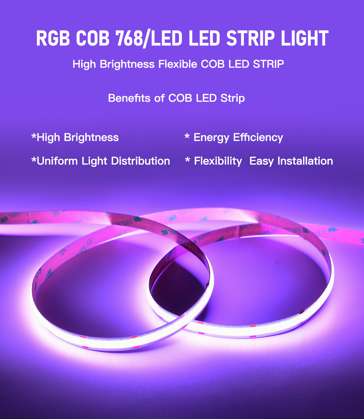 Customized Cob Led Chip Bar Red Blue White  Dc 12V 24v HIGH POWER RGB COB LED strip with sk6812 LEDs