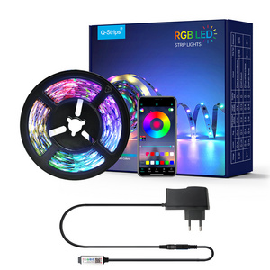 LED Strip Lights with App SMD 5050 RGB Color Changing Music Sync Control LED Lights for Home Deroation