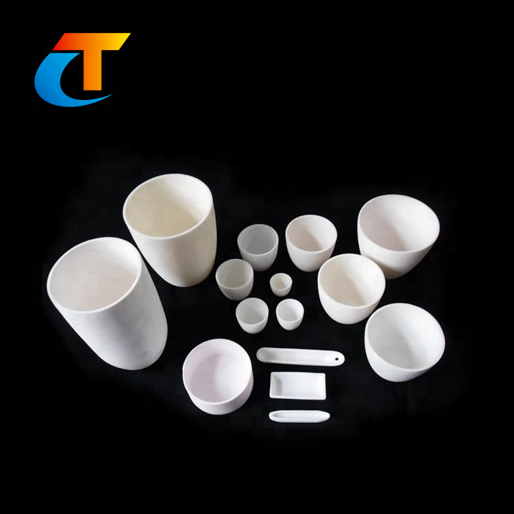 Laboratory Ceramic Crucible For Melting Frit And Glass