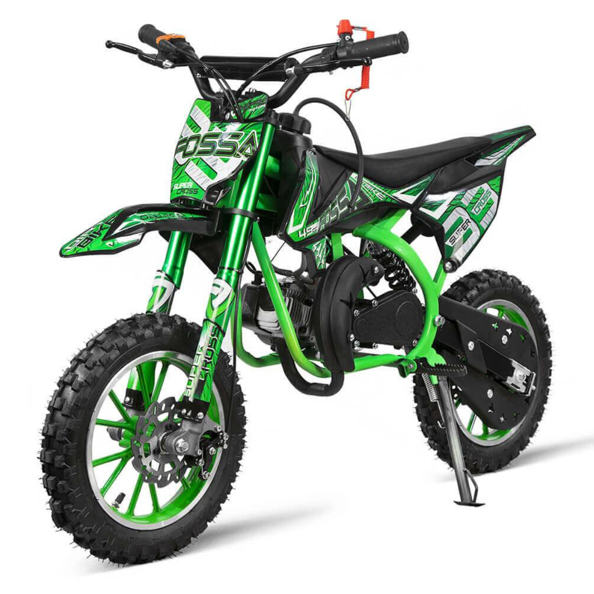 Motorcycles 2 Stroke 10-Inch l Gasoline Wheels 49cc Air Cool Engine with Electric Start Off Road Dirt bike for Children