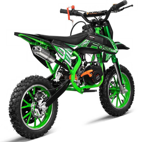 Motorcycles 2 Stroke 10-Inch l Gasoline Wheels 49cc Air Cool Engine with Electric Start Off Road Dirt bike for Children