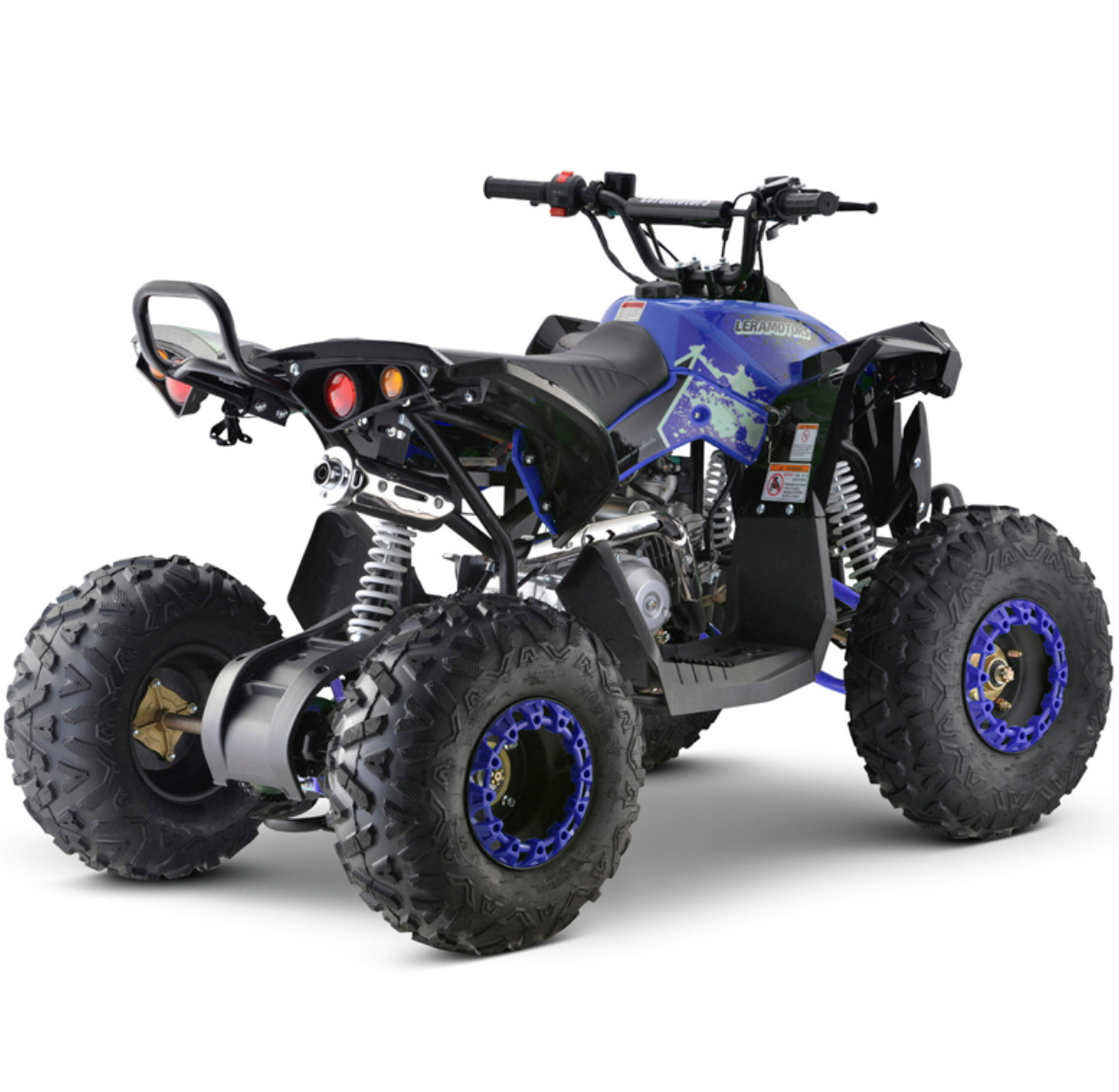 ATV 125cc 4 wheels 4 stroke Blue 125 ATV seeya Warrior farm quad bike W6 II with CE