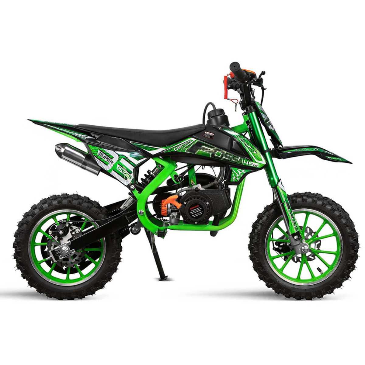 Motorcycles 2 Stroke 10-Inch l Gasoline Wheels 49cc Air Cool Engine with Electric Start Off Road Dirt bike for Children