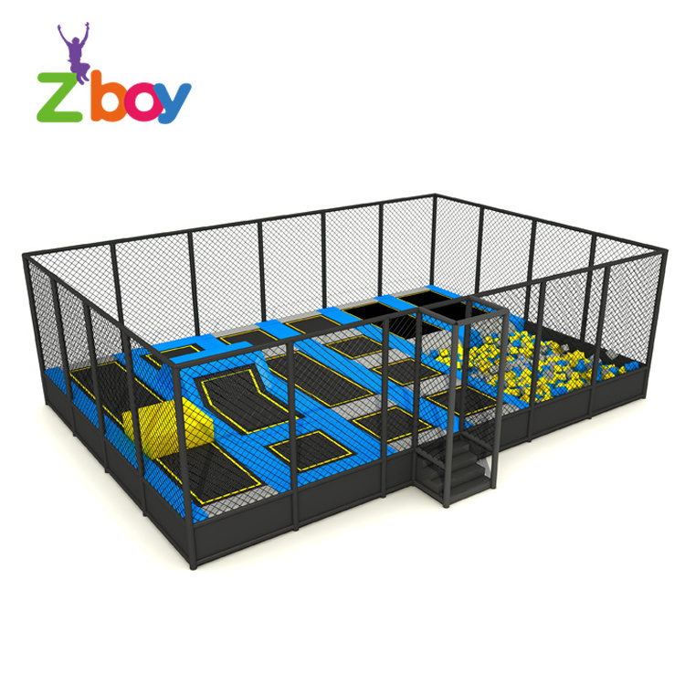 Spring Jumping Trampoline With Foam Pit For Sale