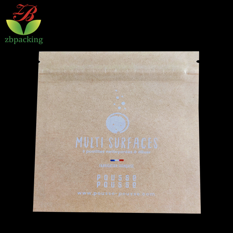 Wholesale Small Bags Custom Printing Kraft Paper Sachet for Samples Cosmetics Packaging bags