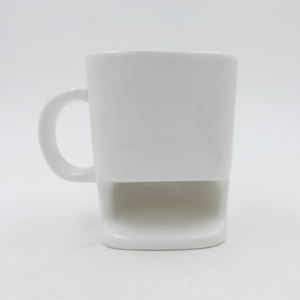 Wholesale customized Cookie Ceramic Mug With Biscuit Holder