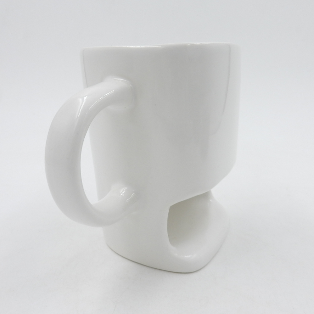 Wholesale customized Cookie Ceramic Mug With Biscuit Holder