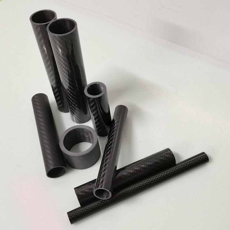 Customized carbon fiber pipe high-quality 40mm 50mm 60mm 70mm 80mm 3k carbon fiber pipe low-density light colored carbon fiber