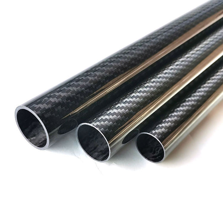 Customized carbon fiber pipe high-quality 40mm 50mm 60mm 70mm 80mm 3k carbon fiber pipe low-density light colored carbon fiber