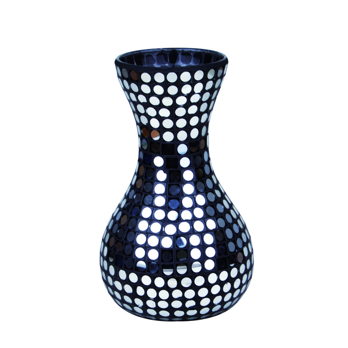 Hot Sale Handmade Crackle Mosaic Glass Vase Home decoration Luxury Mosaic Glass Vase