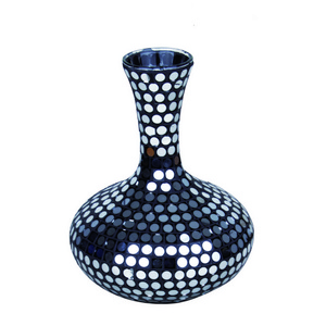 Hot Sale Handmade Crackle Mosaic Glass Vase Home decoration Luxury Mosaic Glass Vase