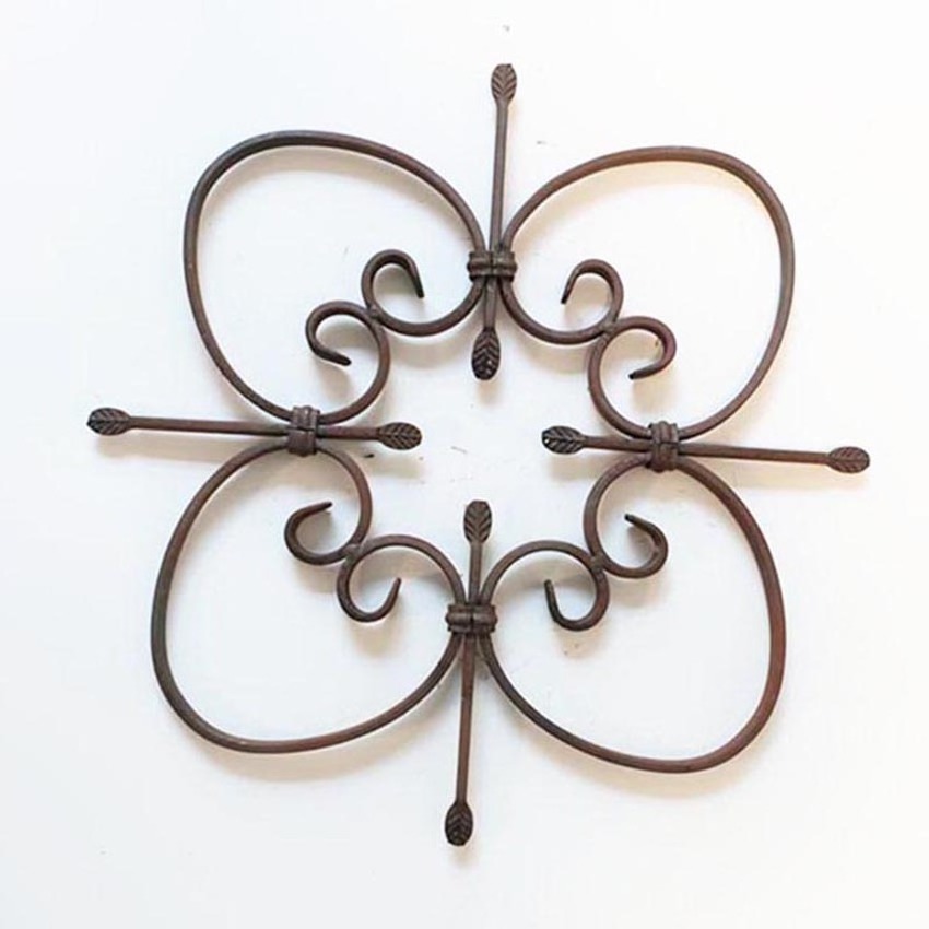 Decorative Wrought Iron Panels Wrought Iron Door Rosette Decorative Forged Steel Rosettes Gate Iron Door Decorative Ornamental