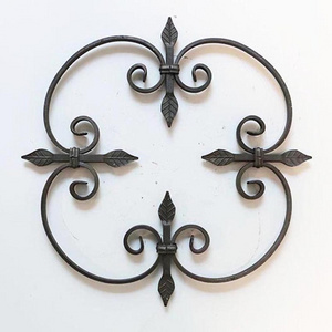 Decorative Wrought Iron Panels Wrought Iron Door Rosette Decorative Forged Steel Rosettes Gate Iron Door Decorative Ornamental