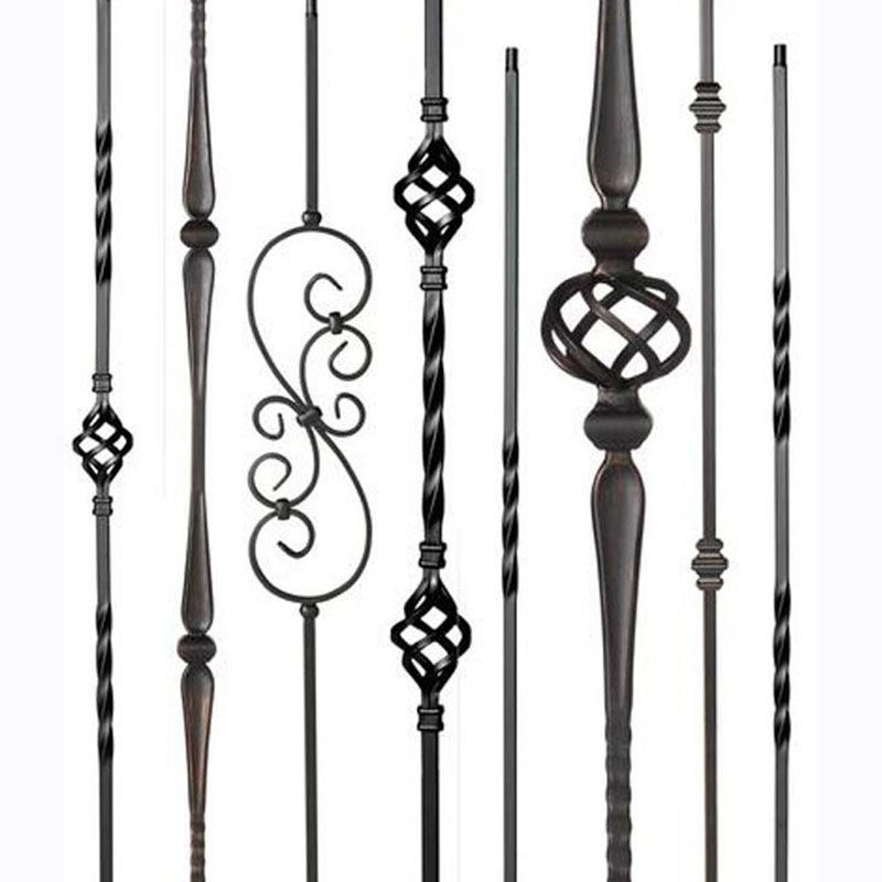 China Factory Wrought Iron Ornaments Wrought Iron Balustrades handrails For Wrought Iron Gates Railings Staircase Balcony