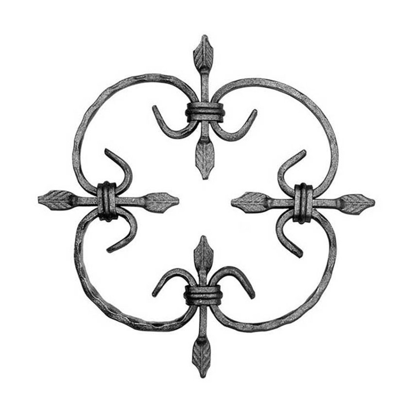 Decorative Wrought Iron Panels Wrought Iron Door Rosette Decorative Forged Steel Rosettes Gate Iron Door Decorative Ornamental