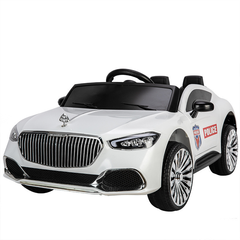 Children's electric car four-wheel ride on car children with remote control toy car with music can sit baby battery stroller