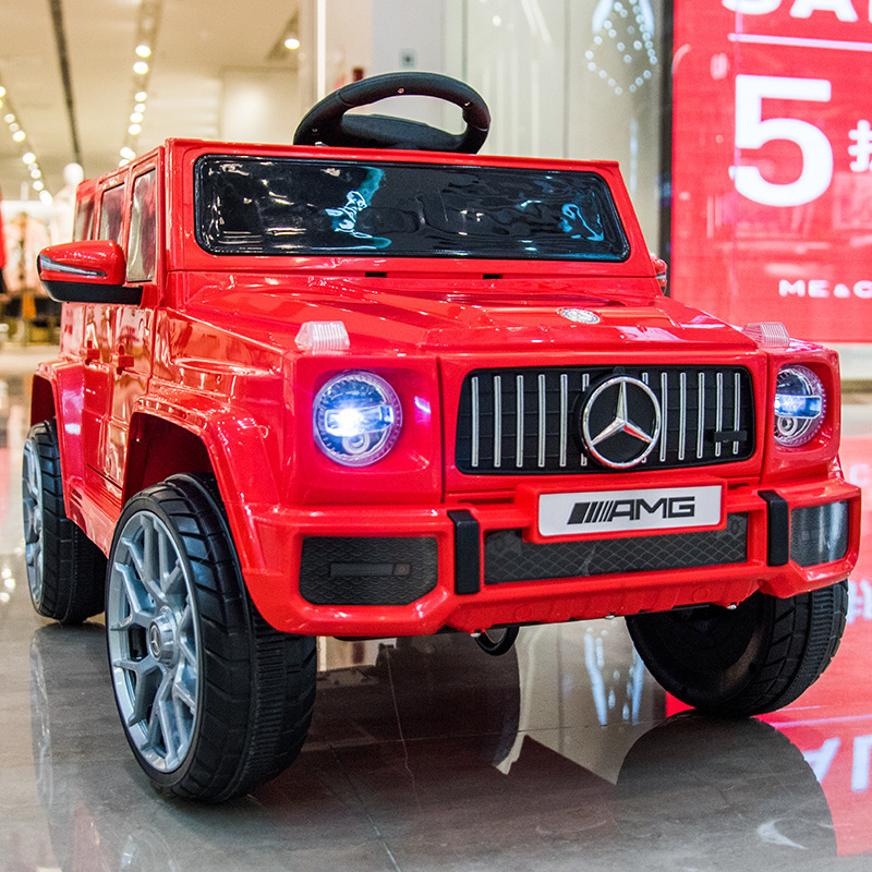 Children's electric car ride on car four-wheel off-road vehicle children can sit on the four-wheel swing stroller