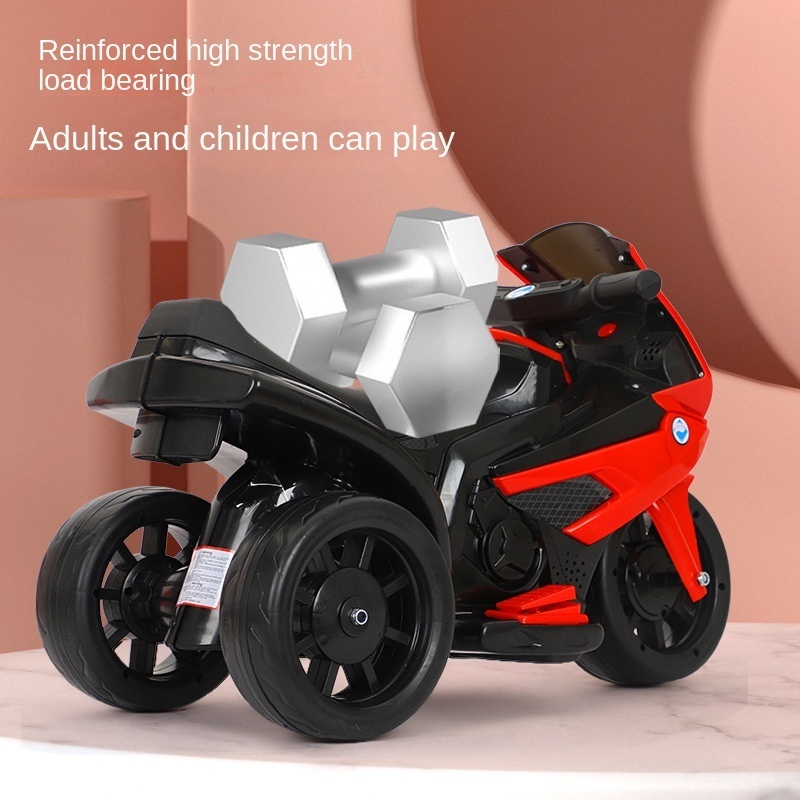 Children's Electric Motorcycle Children's Self-driving Toy Car Sitting Baby Tricycle Walking Baby Artifact Battery Baby Car