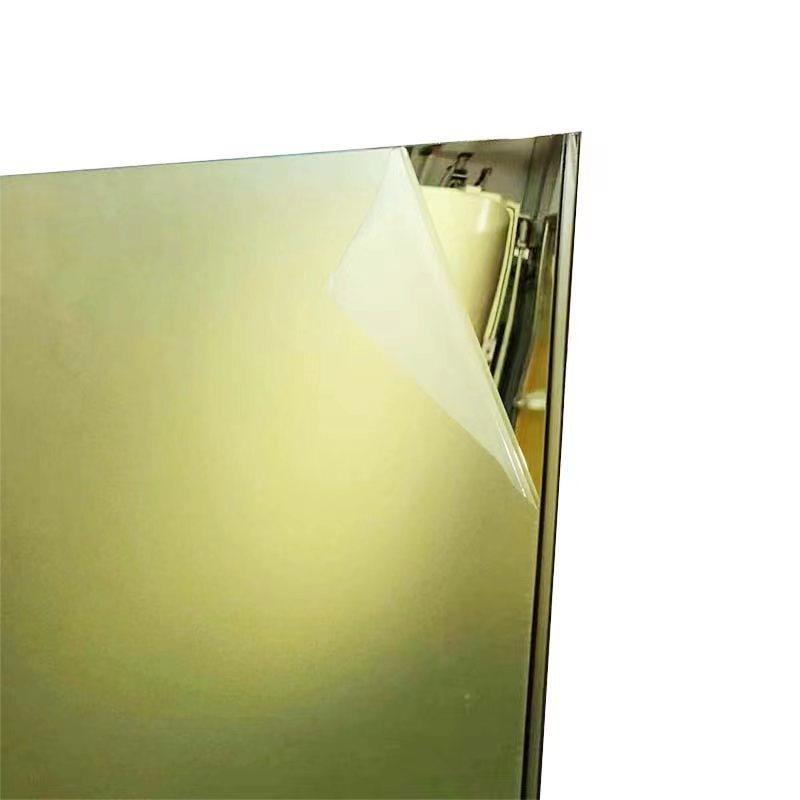 High quality decorative mirror acrylic 0.5mm 0.65MM back self adhesive sheets rose gold acrylic mirror sheet