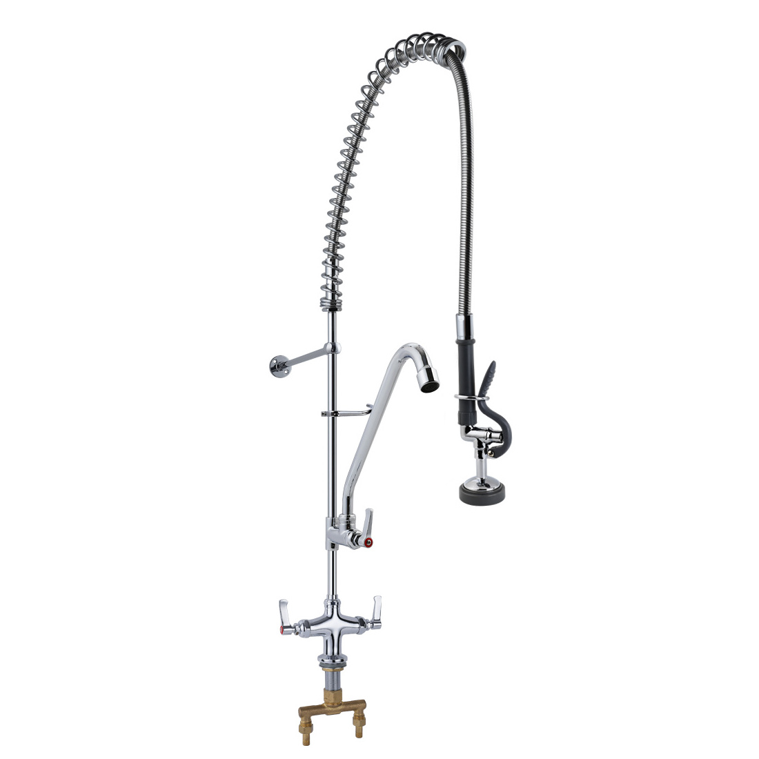 High Level Quality  Commercial Deck Mounted Pre Rinse Faucet With Add-on Faucet