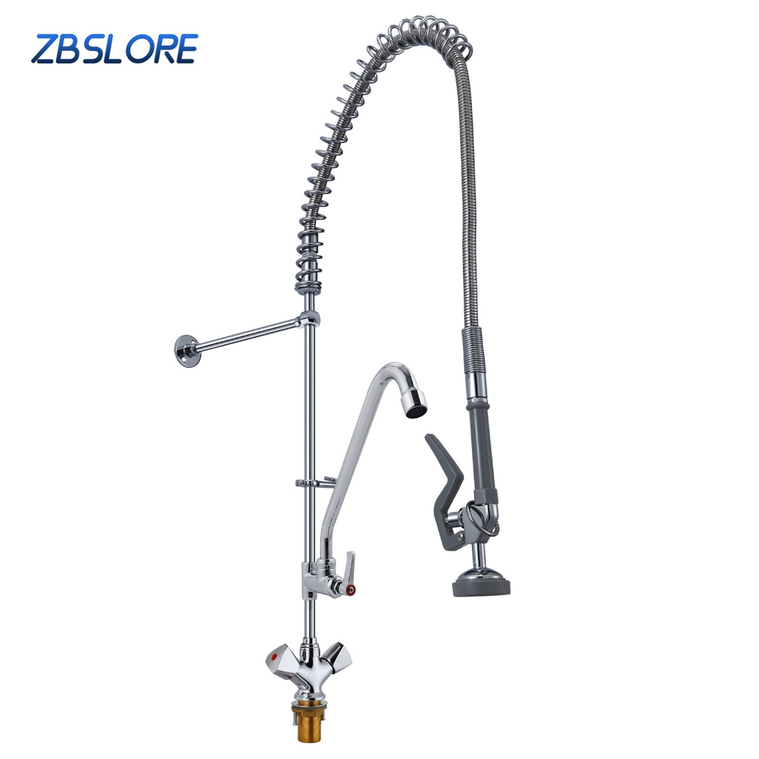 Classical Style Pre Rinse Industrial Faucet High Pressure Prerinse Dishwasher Faucet