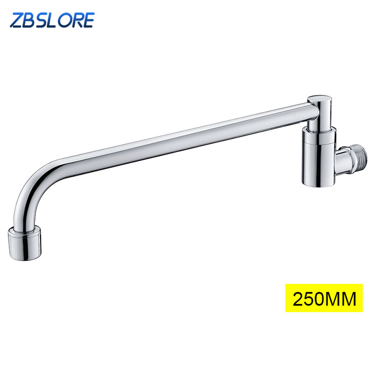 Chinese Wok Faucet 250mm Cold Water No-lever Wok Swing Faucet For Restaurant