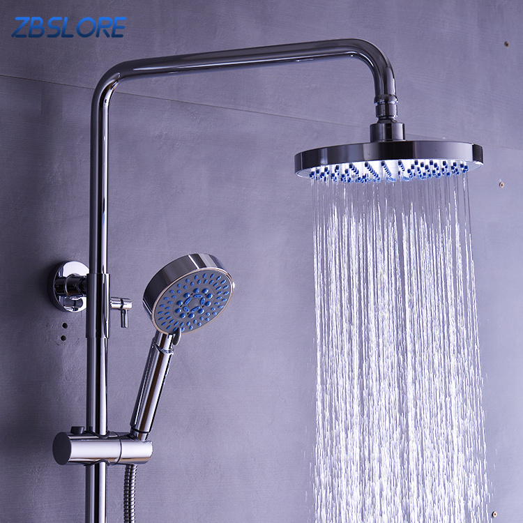 Wholesale Outdoor Rain Shower Fixtures Triple Function Rovate Brass Multiple Spray Shower System