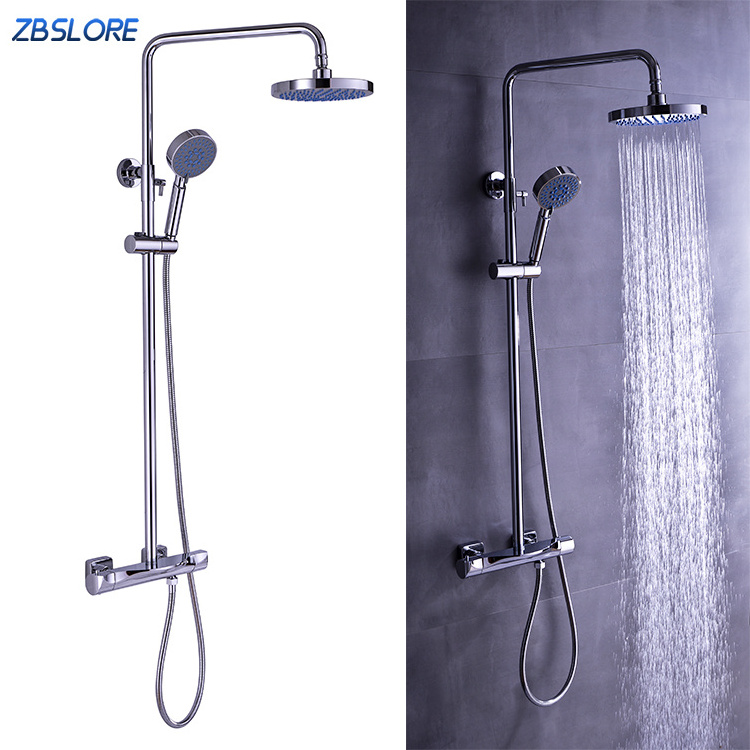 Wholesale Outdoor Rain Shower Fixtures Triple Function Rovate Brass Multiple Spray Shower System