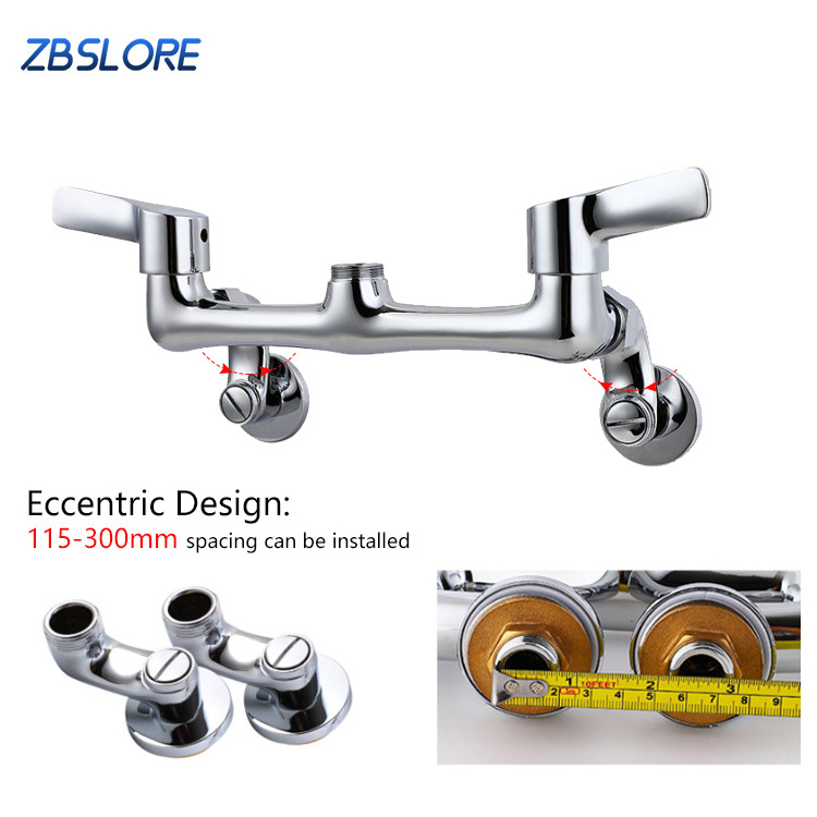 Commercial Faucet Wall Mount Kitchen Sink Pre-rinse Commercial Faucet With Sprayer