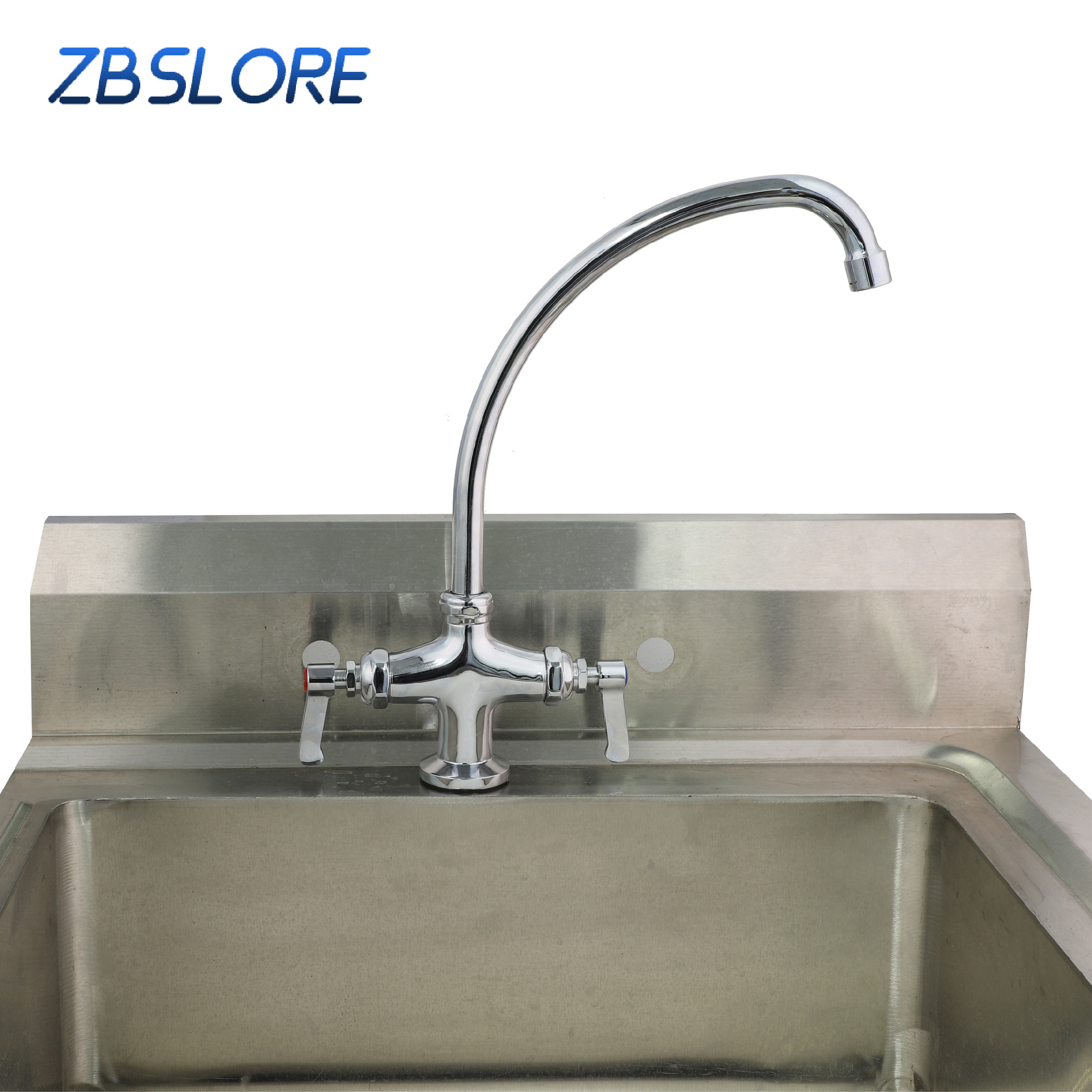 Sink Mixing Faucet Hot And Cold Laboratory Deck Mount Mixing Faucet