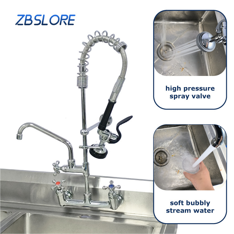 Pre-rinse Spray Valve Faucet Commercial Equipment Supply Brass Retro Dishwasher Pre-rinse Faucet