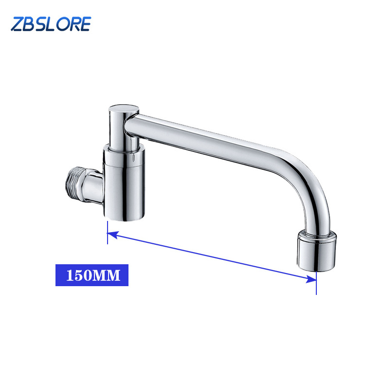 Semi-automatic Swing Faucet Wall Mounted Automatic Wok Range Swing Faucet 5