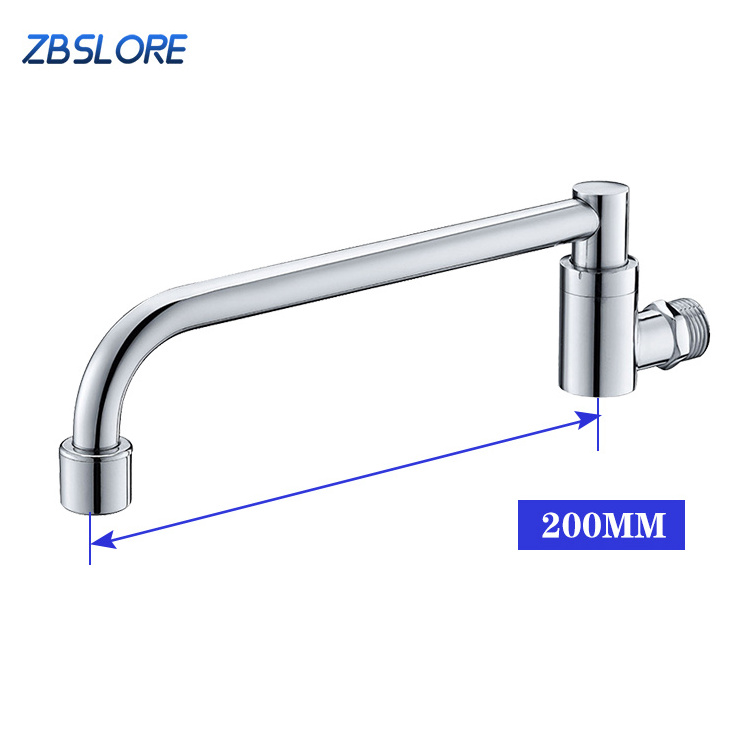 1080 Rotation Faucet Kitchen Sink Cold Tap Wall Mount Manual Wok Faucet 8