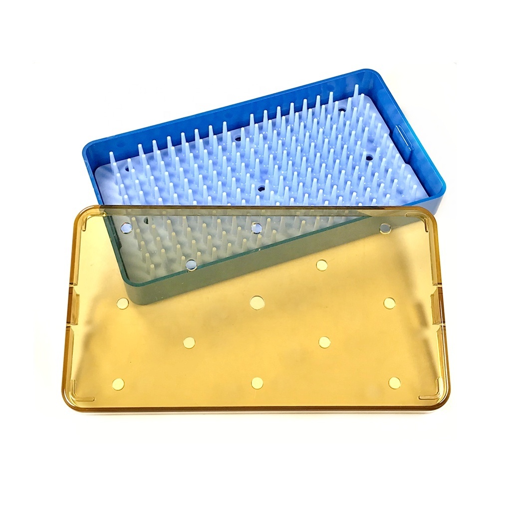 Large PPSU Microsurgical Instrument Box Disinfection Sterilization Box with Silicone Pad