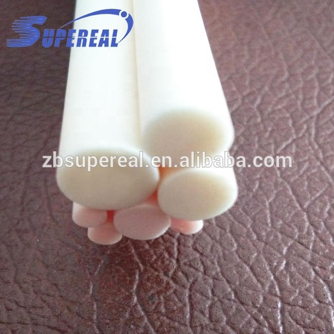 3mm 5mm 6mm 7mm 8mm White Pink 99 Al2O3 high alumina ceramic rod / solid tube