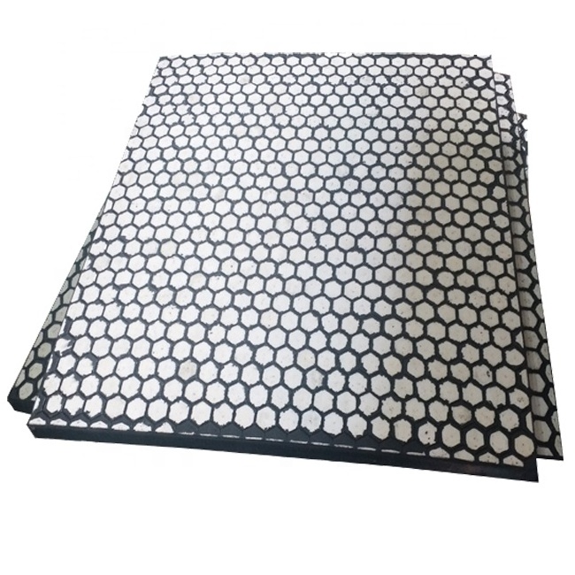 Durable Rubber and Metal Backed High Wear Resistant Ceramic Tiles Liner