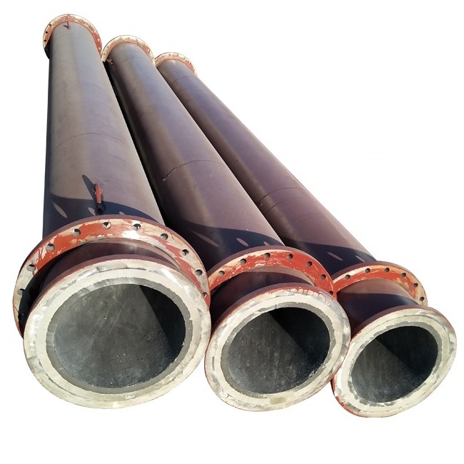 Wear protection customized cast basalt composite pipe lined with cast stone tube liner