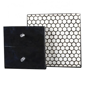 Durable Rubber and Metal Backed High Wear Resistant Ceramic Tiles Liner