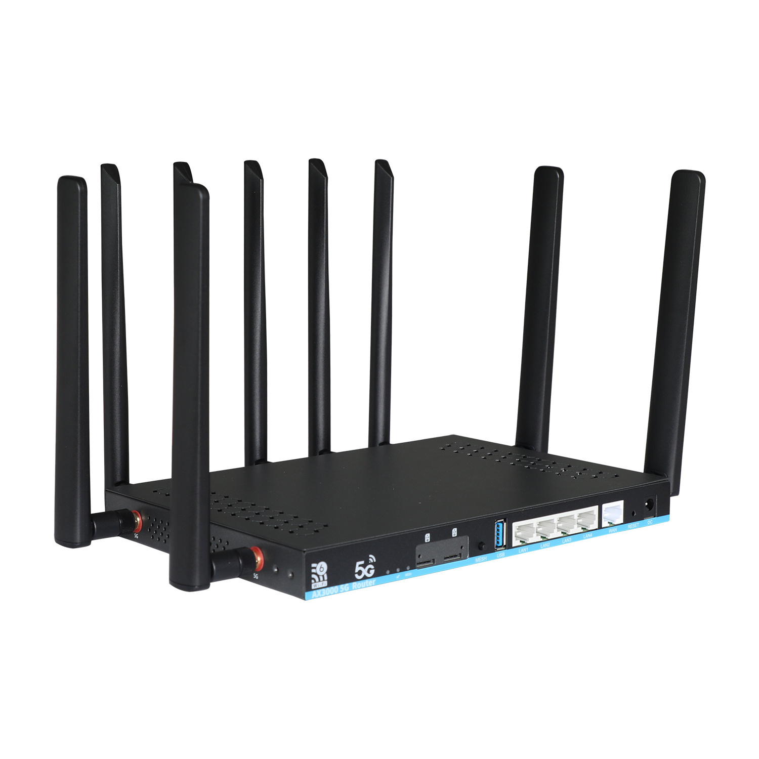 High Speed 802.11AX 3000Mbps Gigabit Openwrt Router Wi Fi 4G 5G CPE with Sim Card