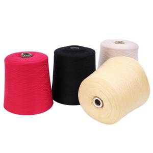 Manufacture Price 10s 21s 30s Multi Color 100% Polyester Ring Spun Melange Knitting Dope Dyed Yarn for Weaving