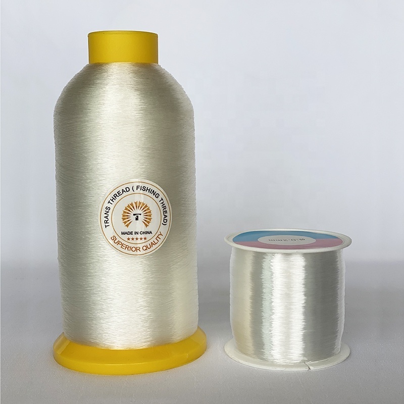 Eco-friendly 350m Transparent Nylon Invisible Sewing Thread 0.3mm For Fishing and Kiting